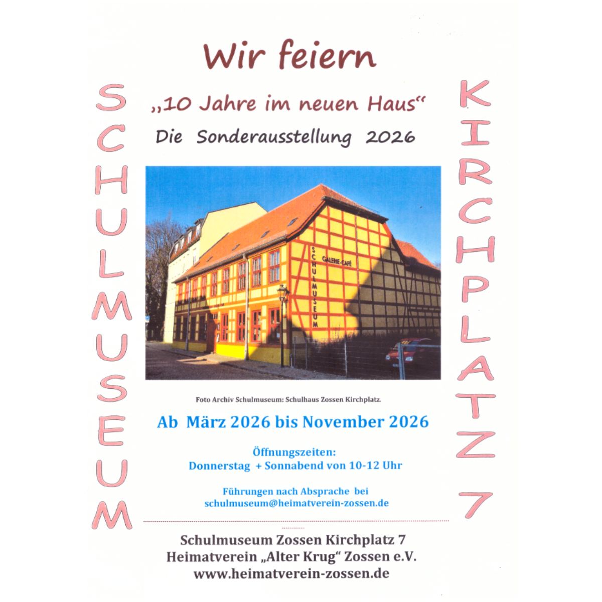Sonderausstellung 10 Jahre Schulmuseum